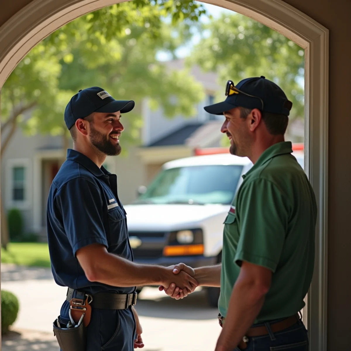 Euless Pro Plumbing & Drain team and service van in Euless TX