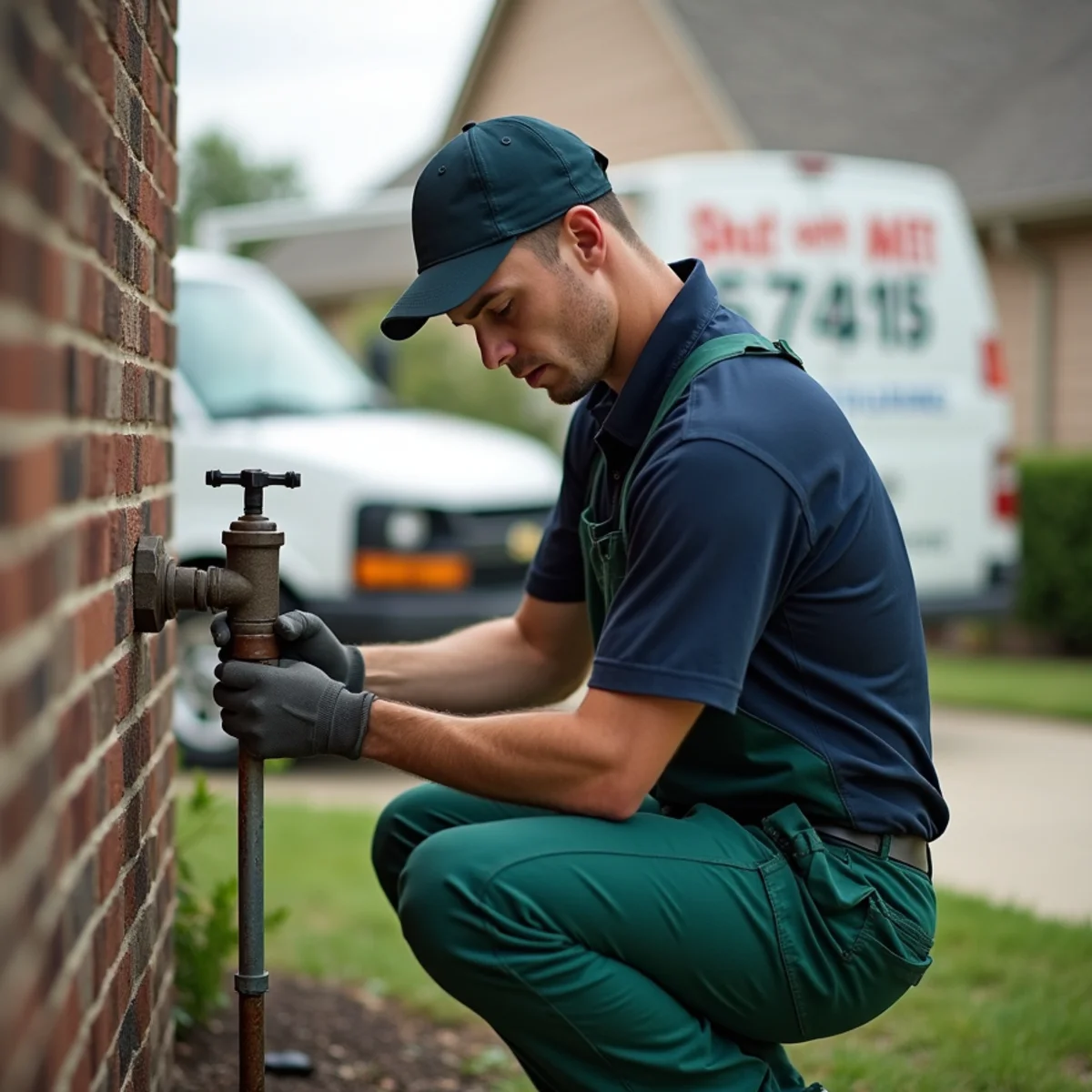 Main water shut-off valve at a Euless TX home
