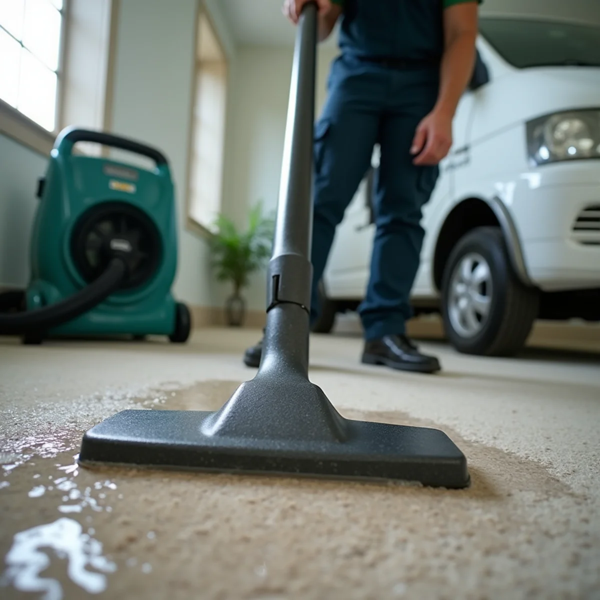 Flood & Water Damage Cleanup being performed by a plumber in Euless, TX