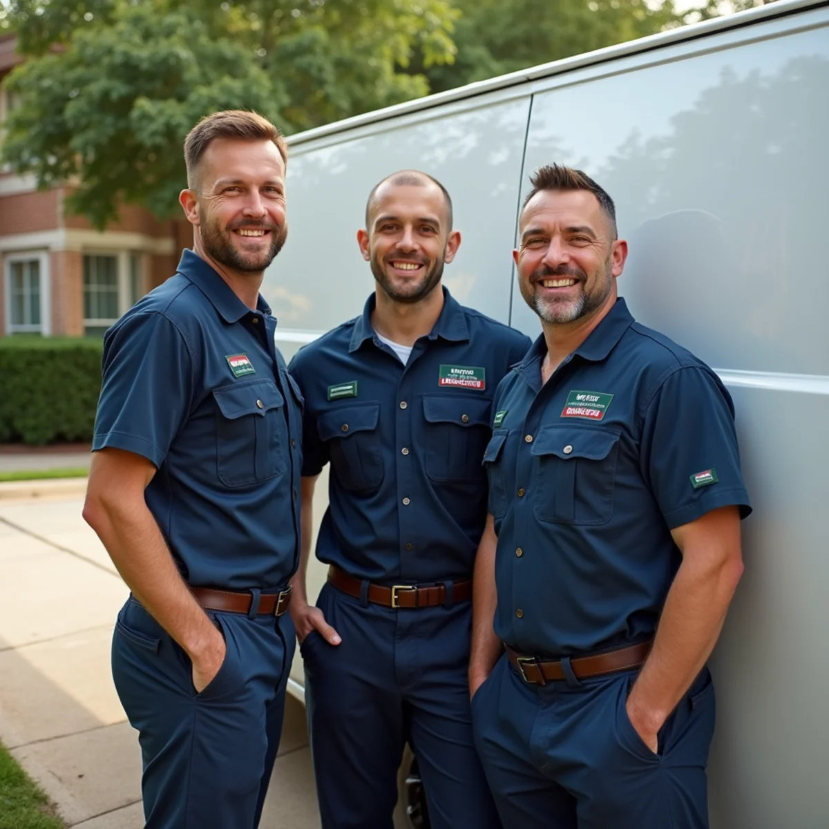 Locally owned Euless TX plumbing team and service van