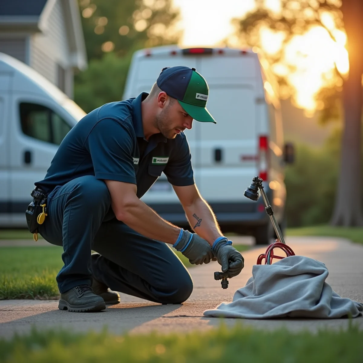 Sewer Backup Cleanup being performed by a plumber in Euless, TX